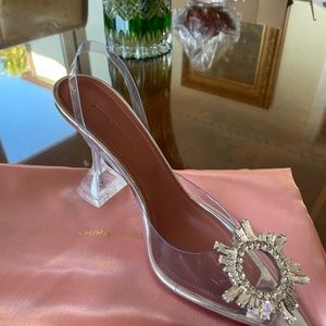 BRAND NEW Amina Muaddi Begum Glass Heel